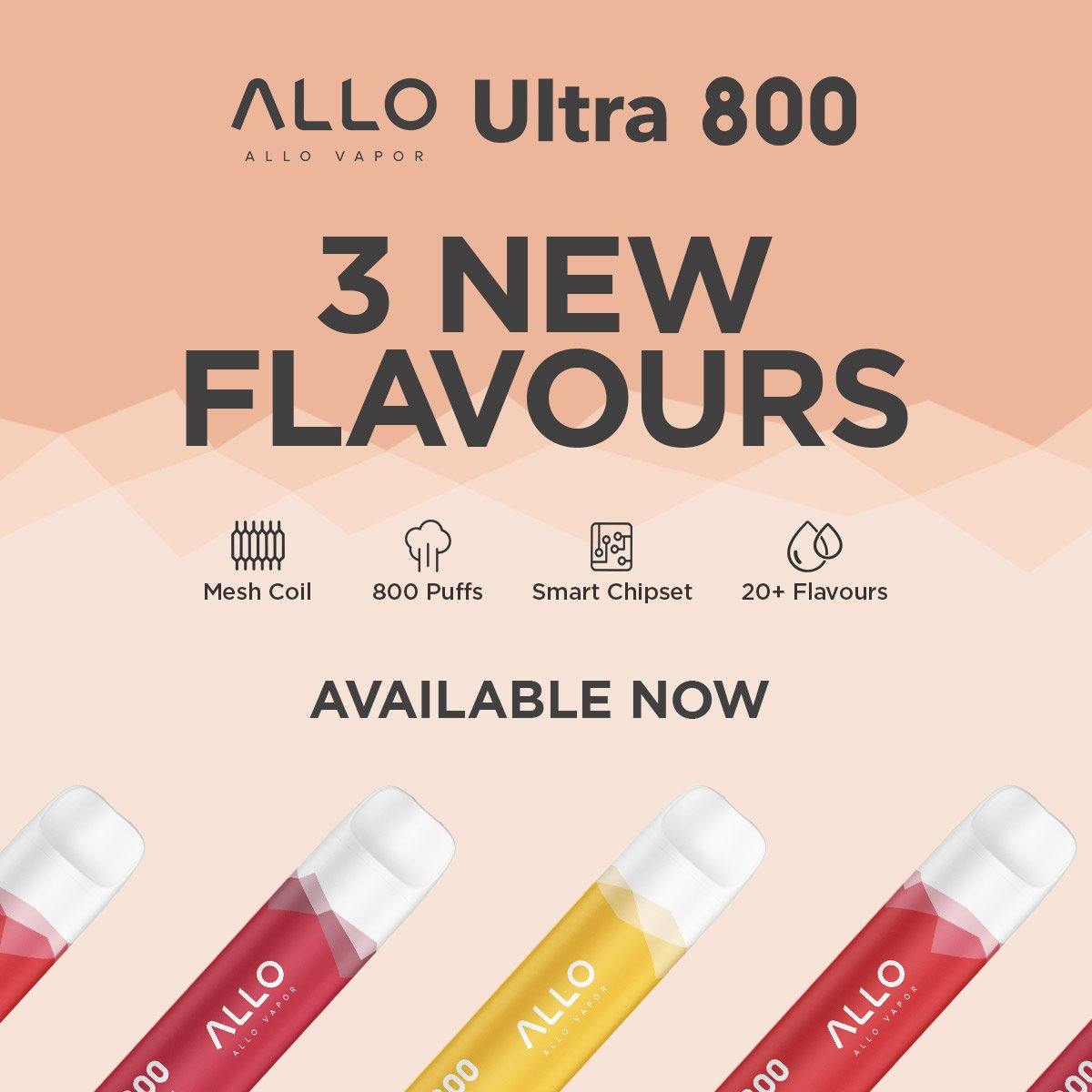 ALLO ULTRA 800 DISPOSABLE 10PC/Carton Bulk Buy ALLO ULTRA 800 DISPOSABLE 10PC/Carton Bulk Buy