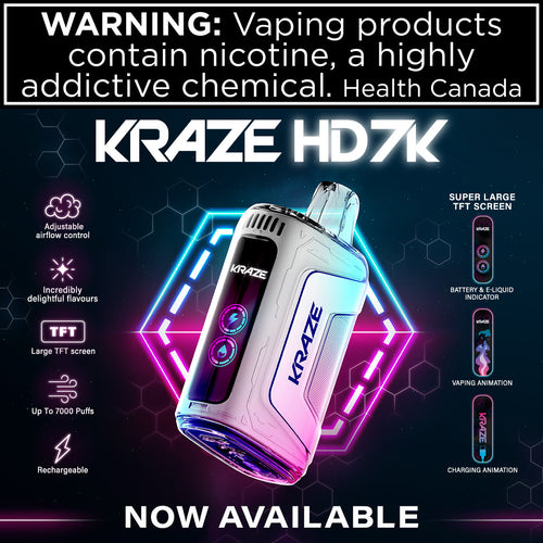[NEW] Kraze HD 7000 Disposable - Puffs(Bulk Buy & Save More - 5 pcs/box)