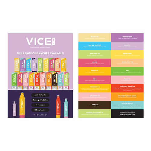 [NEW] VICE 5500 DISPOSABLE (Bulk Buy & Save More - 6 pcs/box)