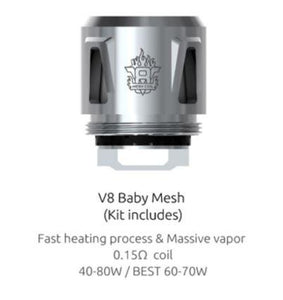 Smok V8 Baby Mesh Coil - 1 Pack / 5 pcs - League of Vapes
